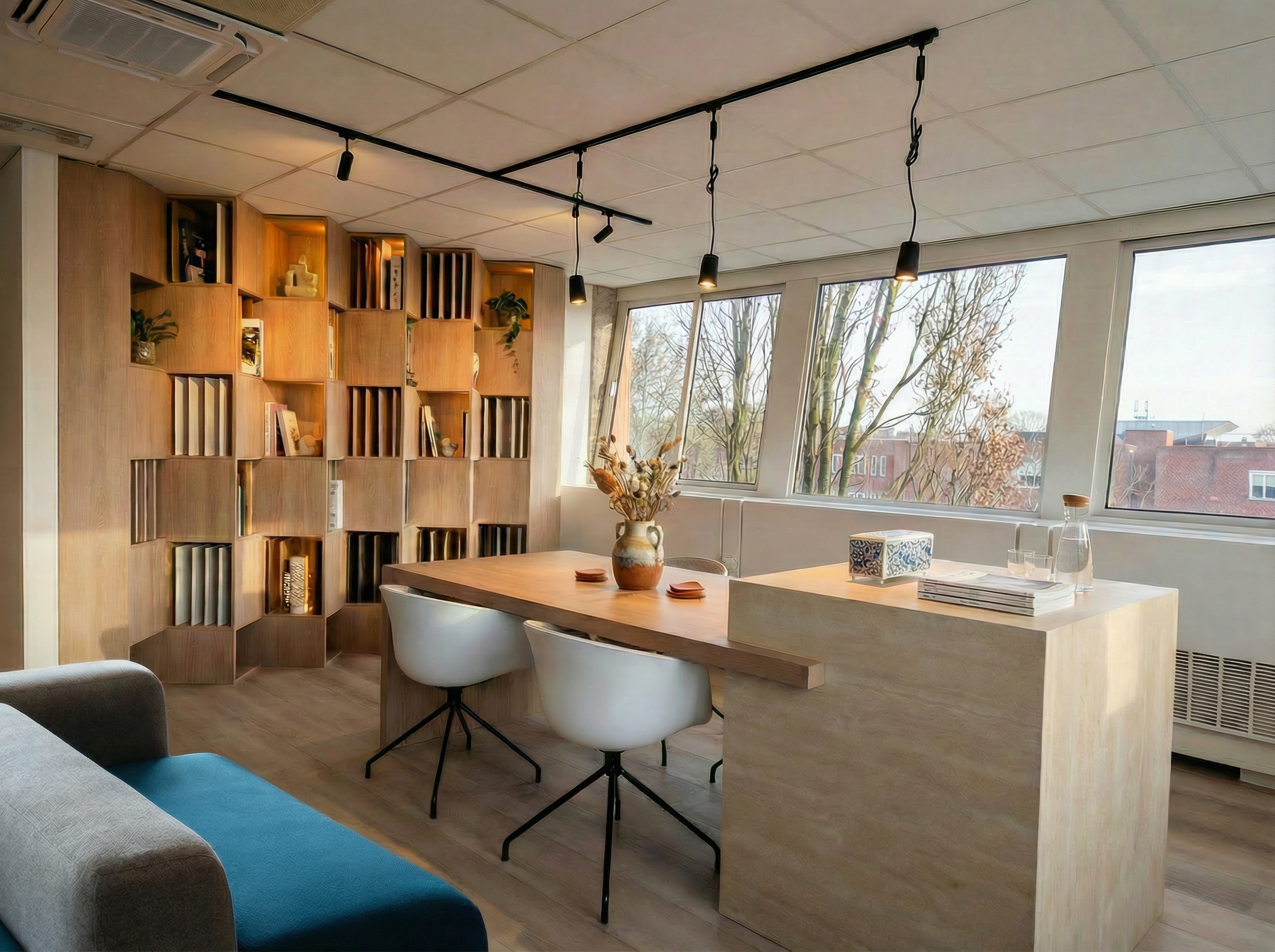 Materiaalpresentatie en overlegtafel